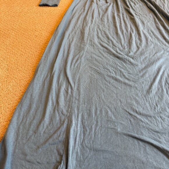 Free People Beach Maxi Dress Cameron Boho Oversized LS Blue MEDIUM #OB1675544 - Picture 9 of 16